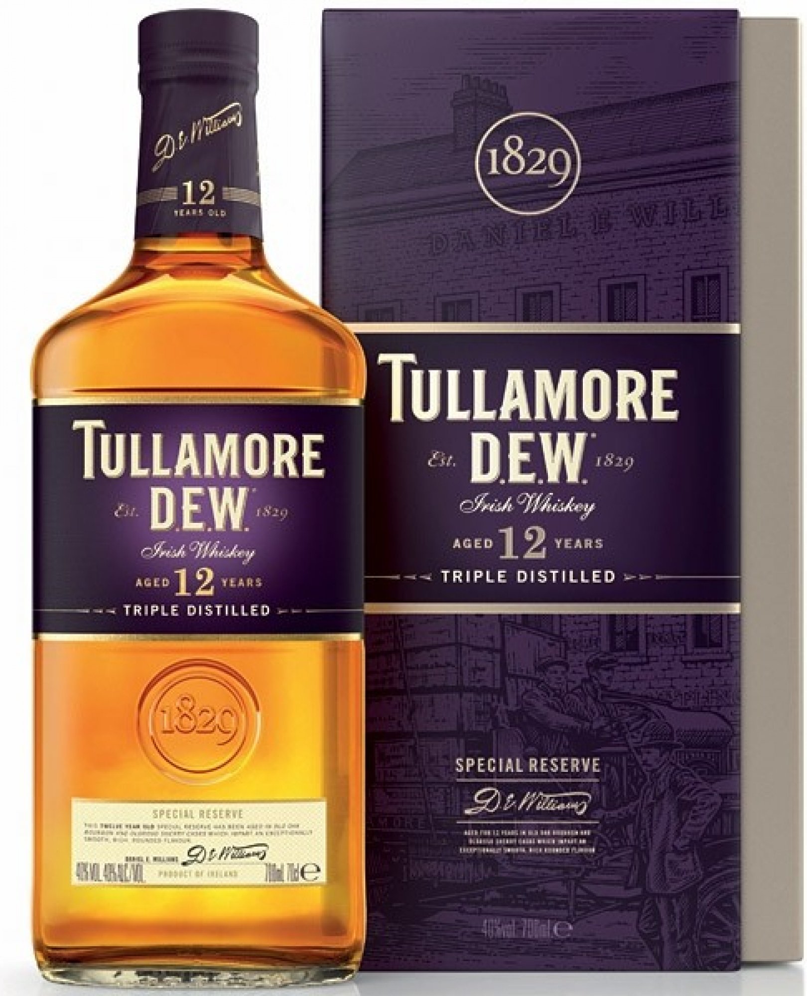 Tullamore D.E.W. 12 YO 40% 0,7l v dárkové krabici
