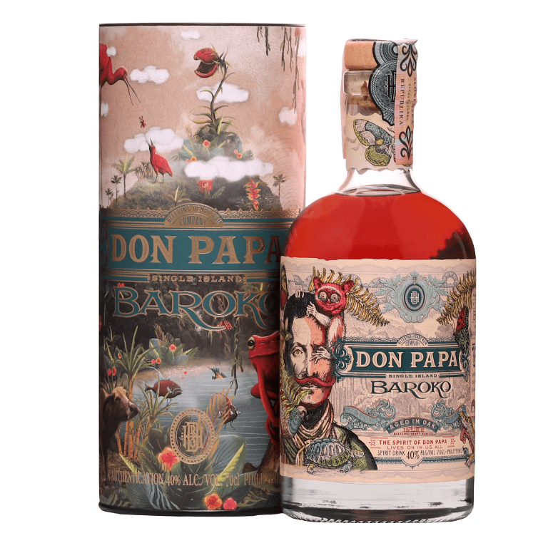 Don Papa Baroko 40% 0,7l Art 2022 CZ Eliska Podzimková Cukrový ostrov Tuba