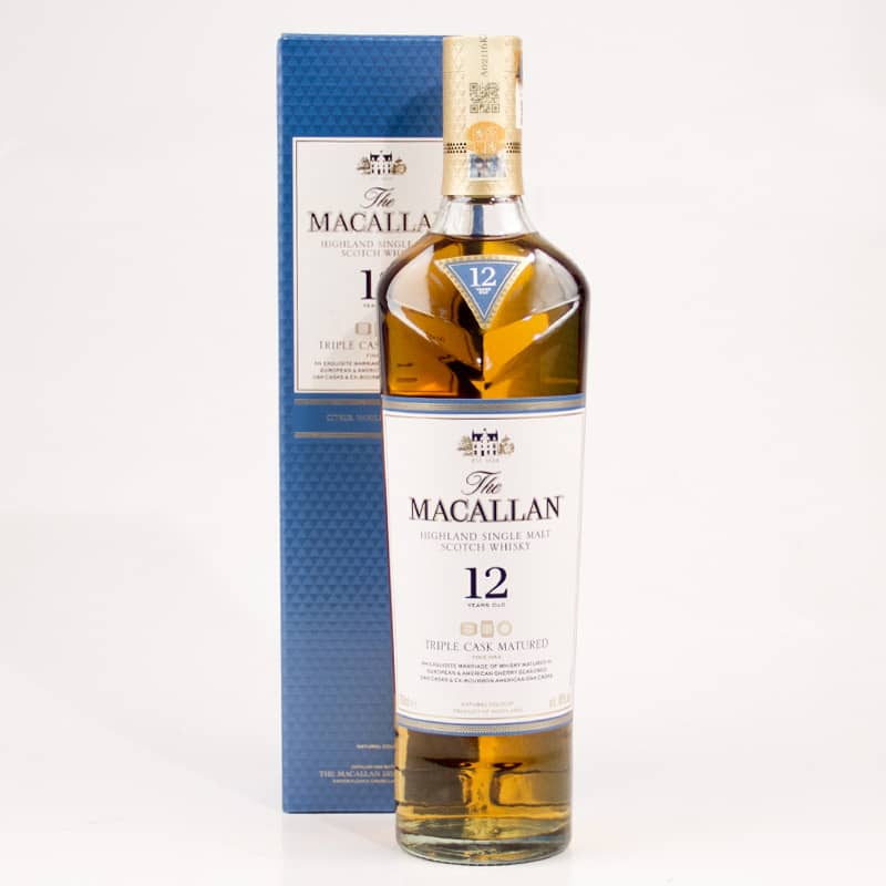 Macallan 12 letá Triple Cask Matured 40% 0,7l (dárkové balení kazeta)