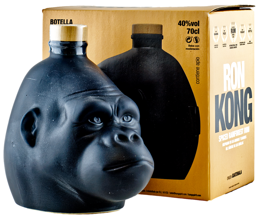 Kong Spiced Rainforest Guatemala Rum Black 40% 0,7l