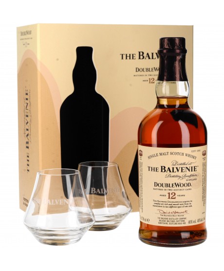 Balvenie 12 yo 40% 0,7l v dárkové krabici + 2 x sklenička