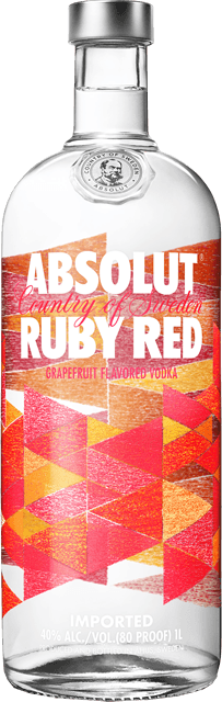 Absolut Ruby Red 40% 1l