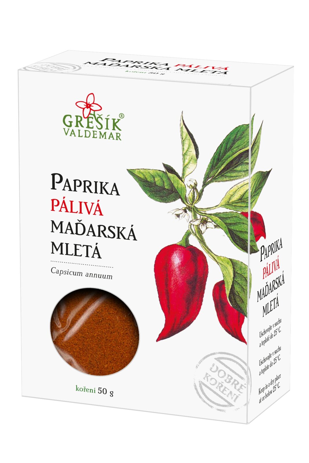 Valdemar Grešík Grešík Paprika pálivá maďarská 50 g Valdemar Grešík Grešík Paprika pálivá maďarská 50 g