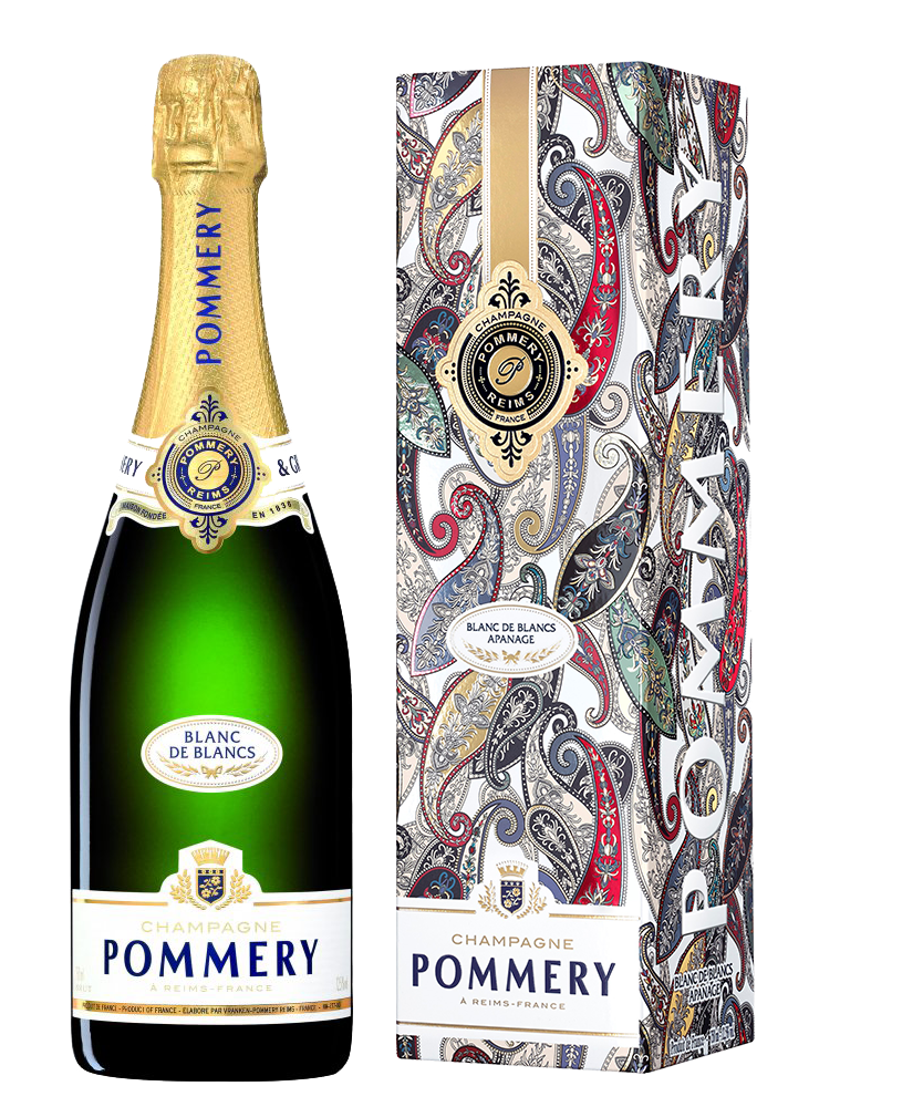 Louis Pommery Pommery Champagne Apanage B De Blancs Gift Box 12% 0,75l