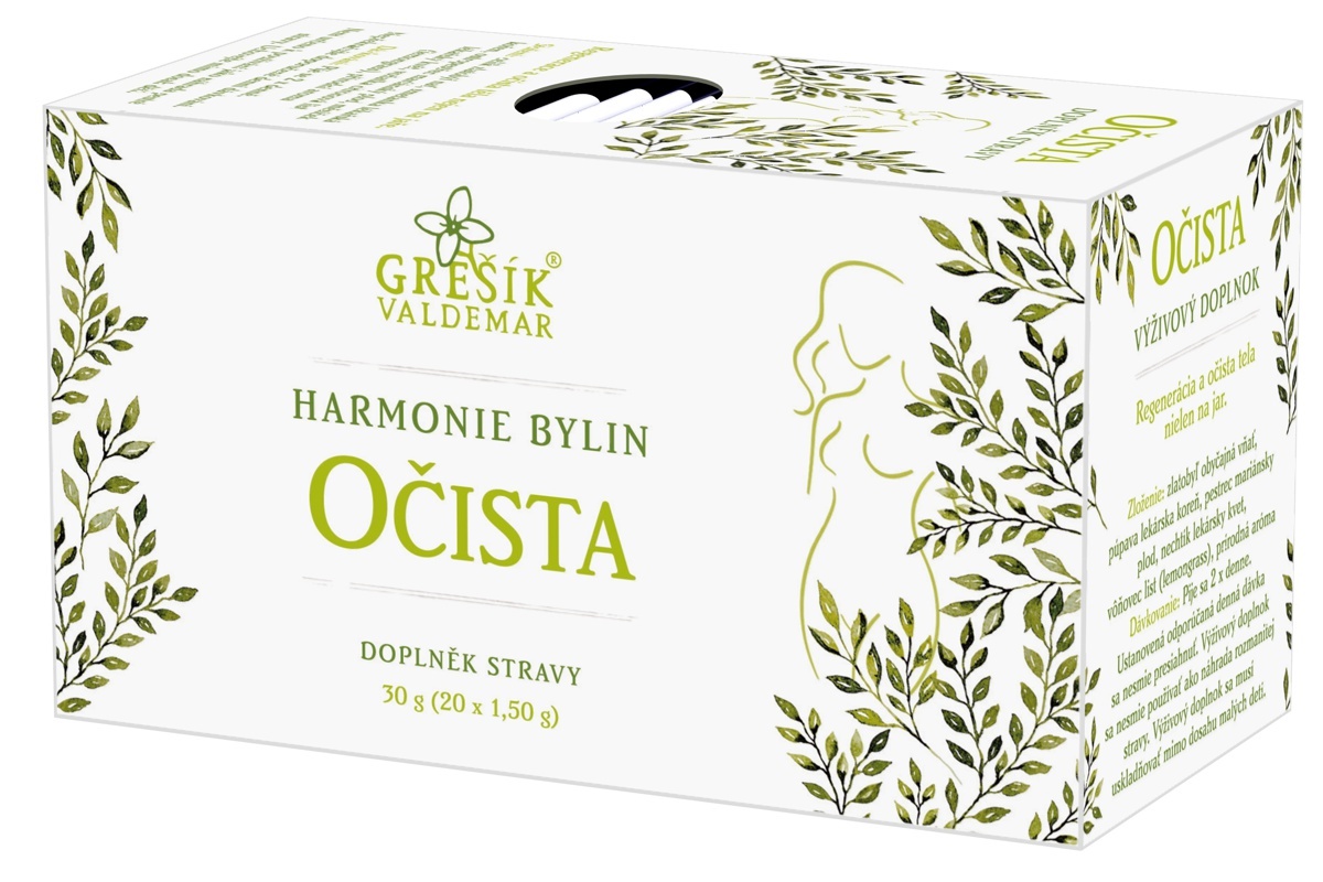 Valdemar Grešík Grešík Očista bylinný porcovaný čaj 20 x 1,5 g