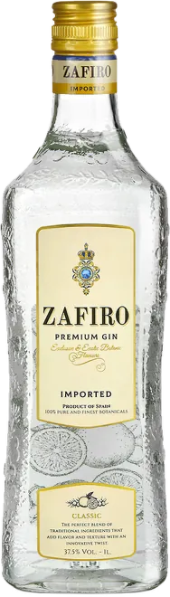 Zafiro Classic gin 37,5% 1l