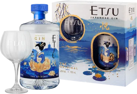 Etsu Japanese Gin 0,7l 43% + sklenice