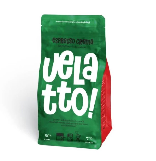 Velatto Espresso Crema zrnková káva 1 kg