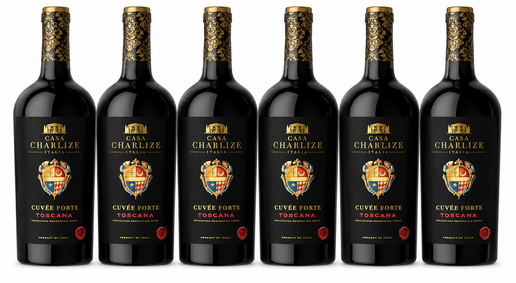 6x Casa Charlize Cuvee Forte Toscana Rosso 13,5% 0,75l