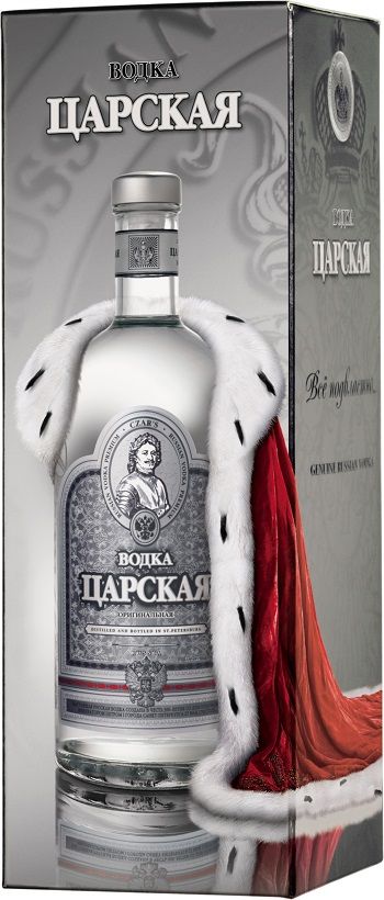 Vodka Carskaja 40% 0,7l dárkové balení