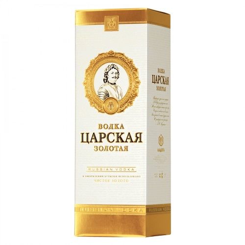 Vodka Carskaja Gold 40% 0,7l dárkové balení