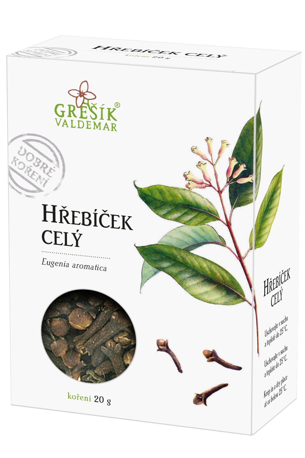 Grešík Hřebíček celý 20g