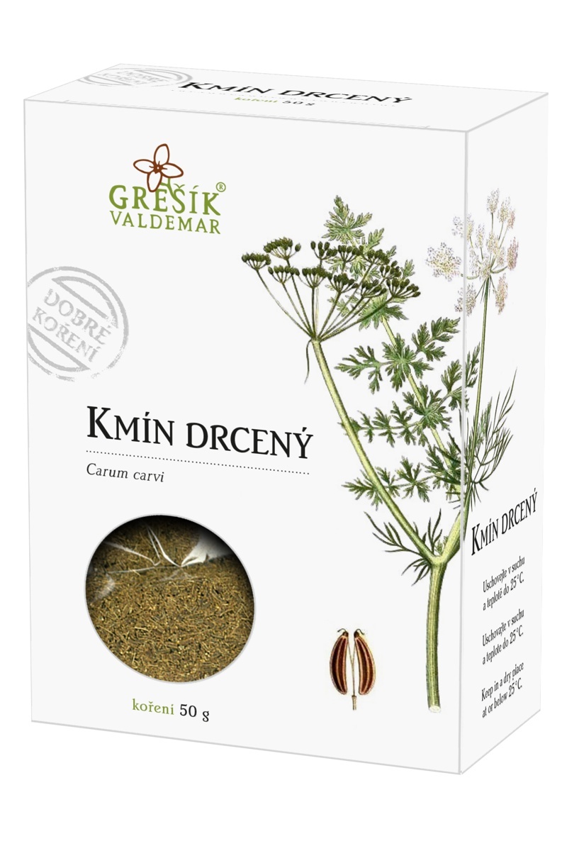 Valdemar Grešík Grešík Kmín drcený 50g Valdemar Grešík Grešík Kmín drcený 50g