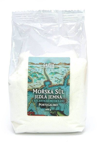 Grešík Sůl Mořská jedlá jemná 600g