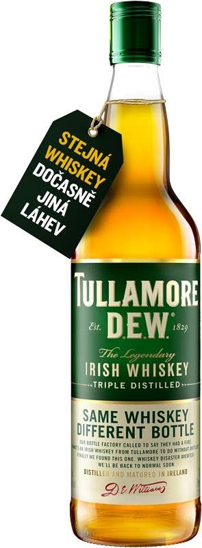 Tullamore D.E.W. - kulatá láhev) 40% 0,7L (holá láhev)