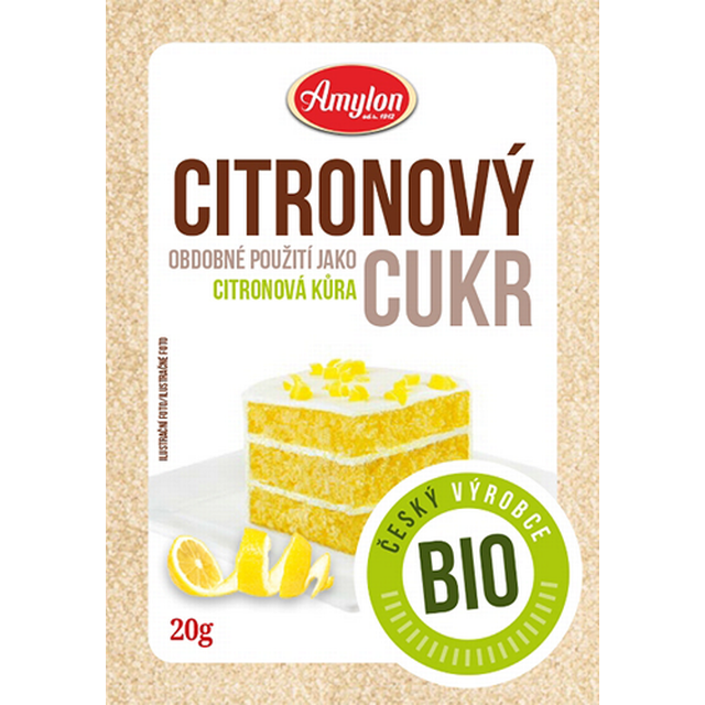 Citrónový cukr BIO 20 g