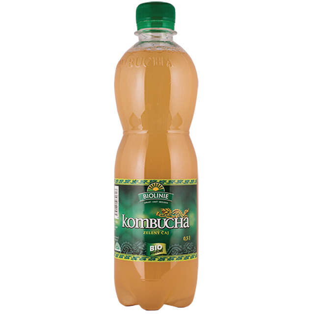 STEVIKOM s.r.o. BIOLINIE kombucha zelený čaj BIO - 500 ml