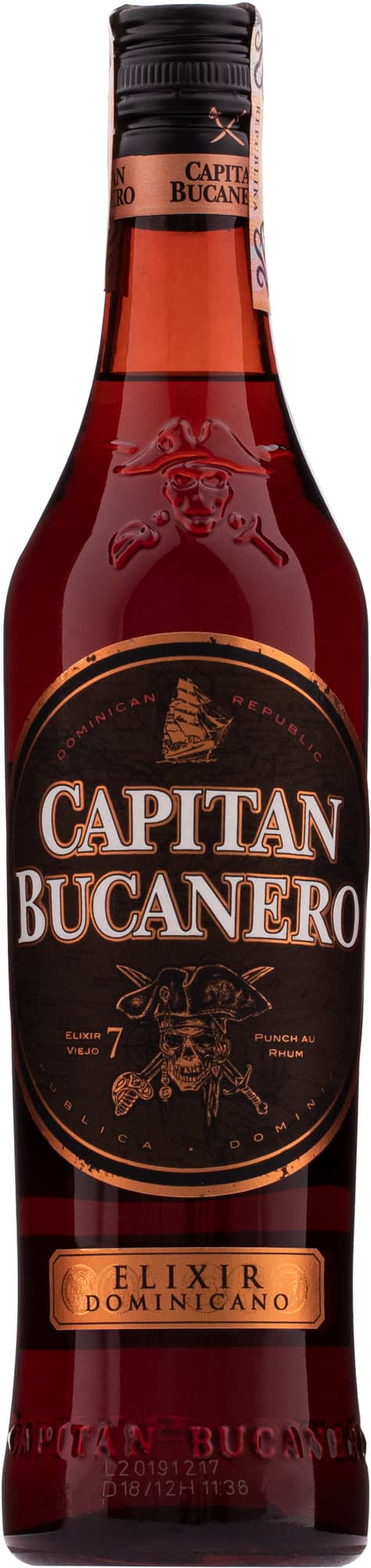 Bucanero Capitan 34% 0,7l (Opletená láhev)