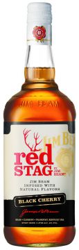 Jim Beam Bourbon Red Stag Black Cherry 40% 1 l (holá láhev)