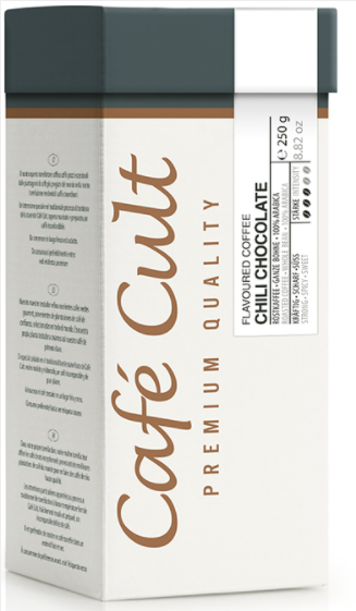 Café Cult zrnková káva Chilli a Čokoláda 250g