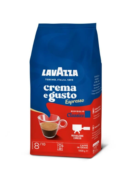 Lavazza Espresso Crema e Gusto (modrá) zrnková káva 1 kg