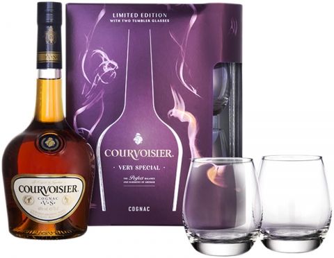 Courvoisier VS 40% 0,7l + 2x sklenka