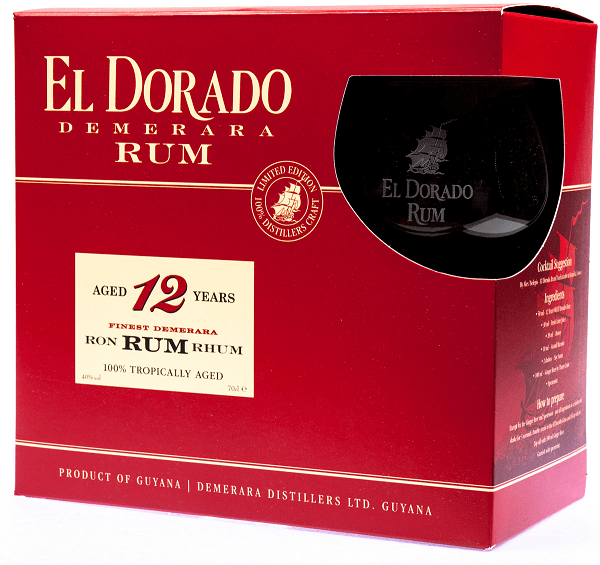El Dorado 12yo 40% 0,7l + sklenky