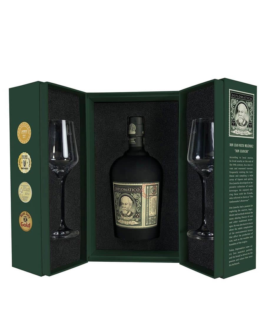 Ron Diplomático Reserva Exclusiva 40% 0,7l Perfect Ritual Pack