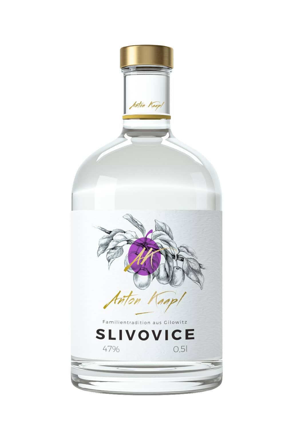 Anton Kaapl Slivovice 47% 0,5l