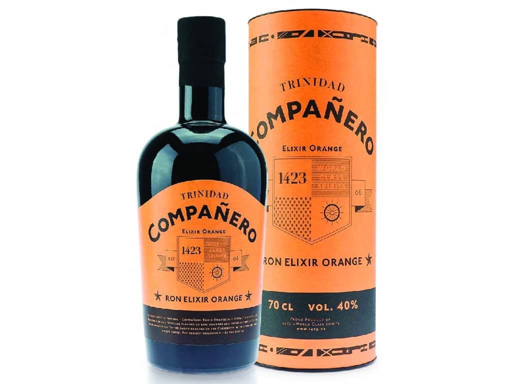 1423 Aps Ron Companero Elixir Orange 40% 0,7 l (tuba)