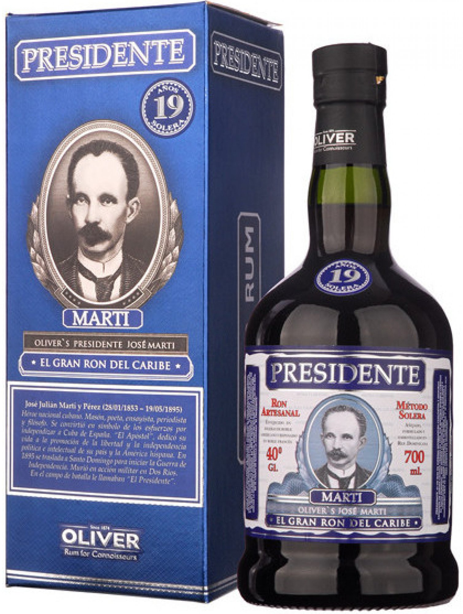 Presidente Marti rum 19yo 40% 0,7l