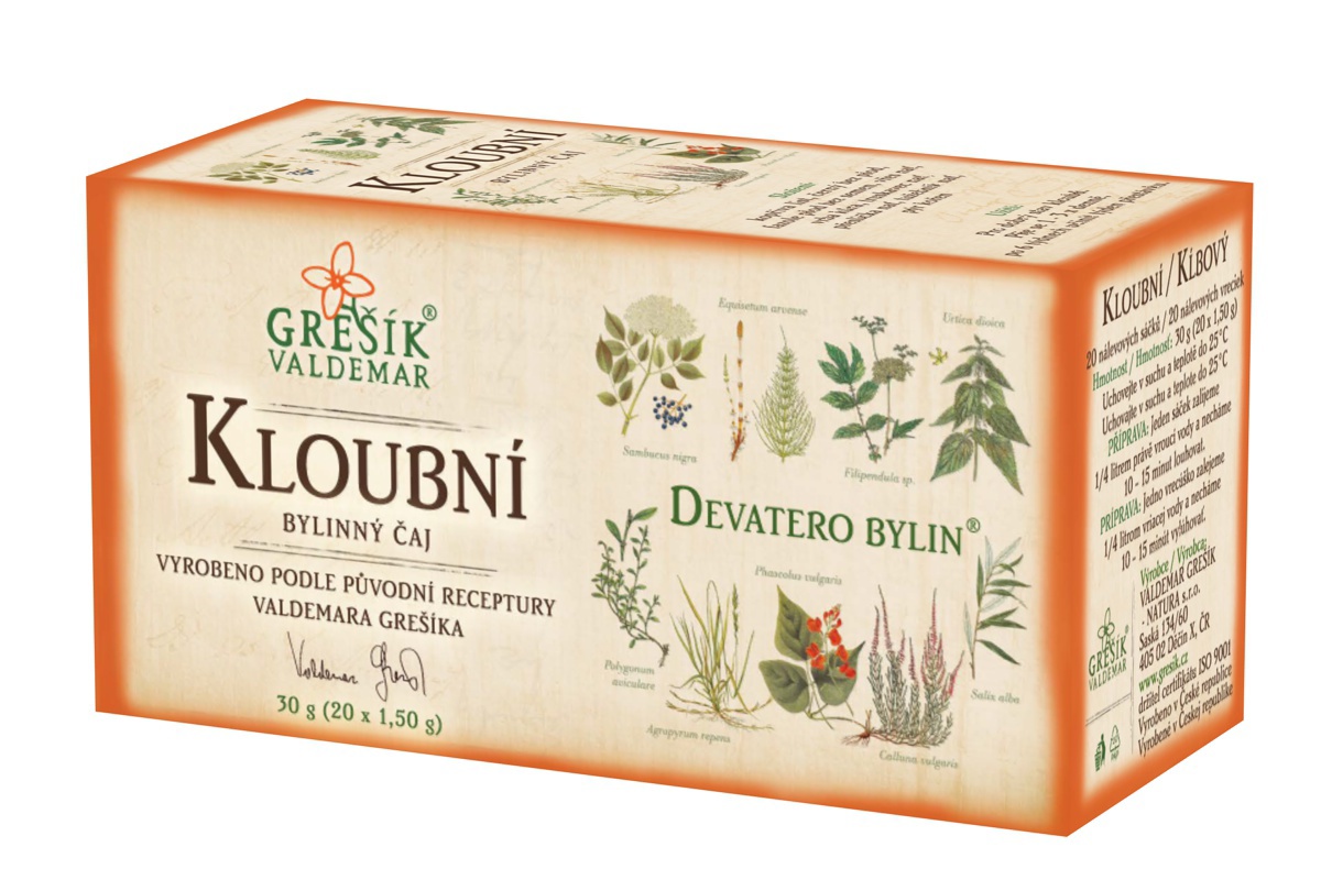 Valdemar Grešík Grešík Kloubní bylinný čaj 20x 1,5 g
