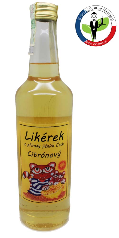 Chvalešovický Citronový likér 38% 0,5l