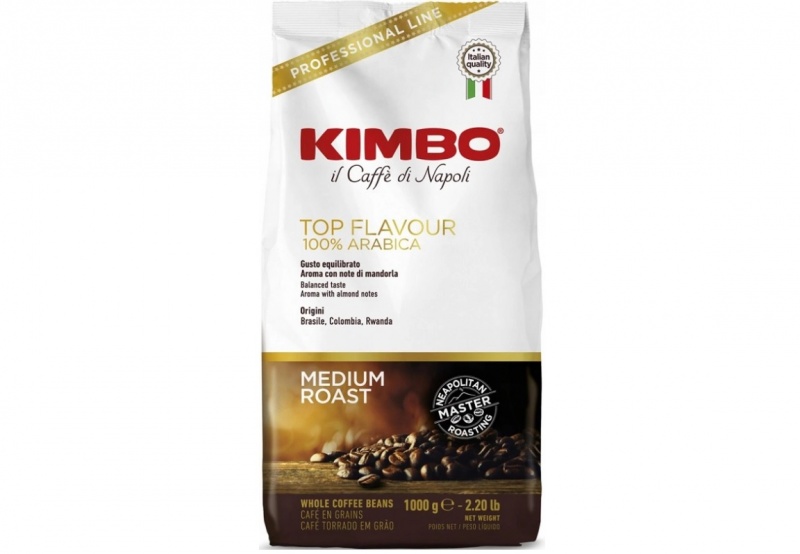 Kimbo Caffé Top Flavour Zrnková Káva 1 kg
