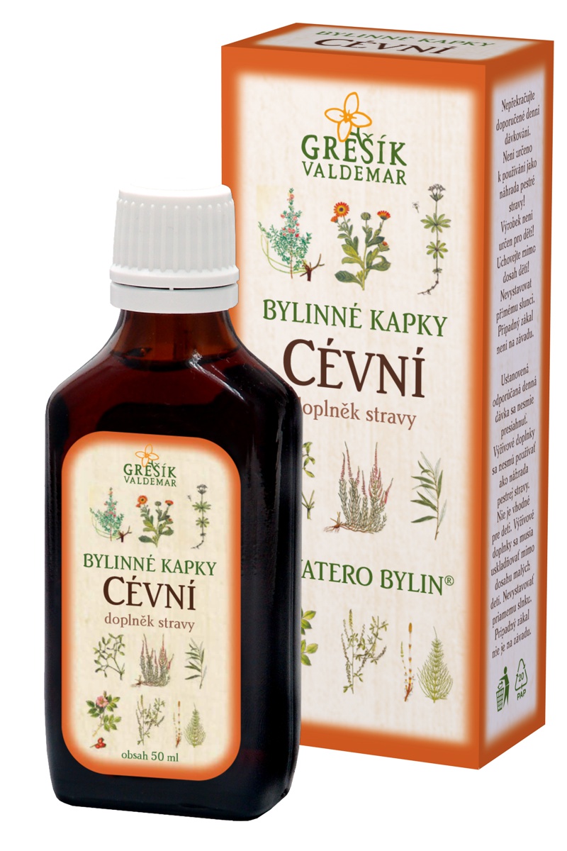 Grešík Cévní bylinné kapky 50 ml