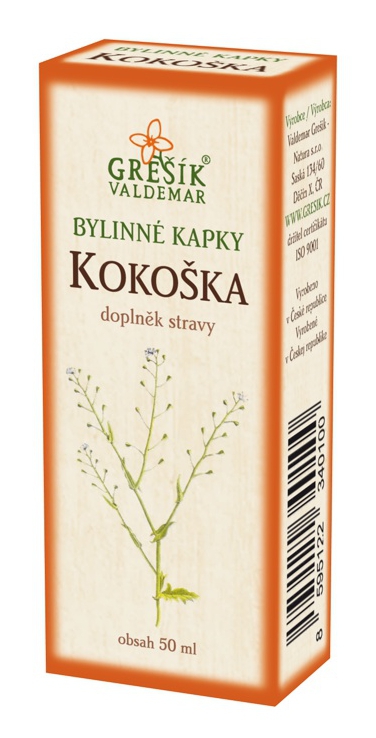 Grešík Kokoška bylinné kapky 50 ml