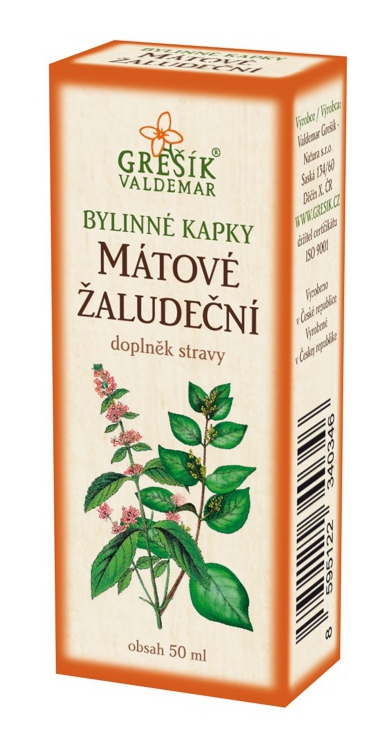 Valdemar Grešík Grešík Mátové žaludeční bylinné kapky 50 ml