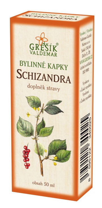 Grešík Schizandra bylinné kapky 50 ml