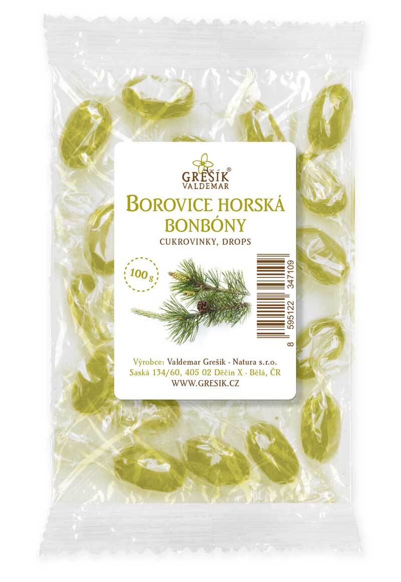 Valdemar Grešík Grešík Borovice horská bylinné bonbóny 100 g