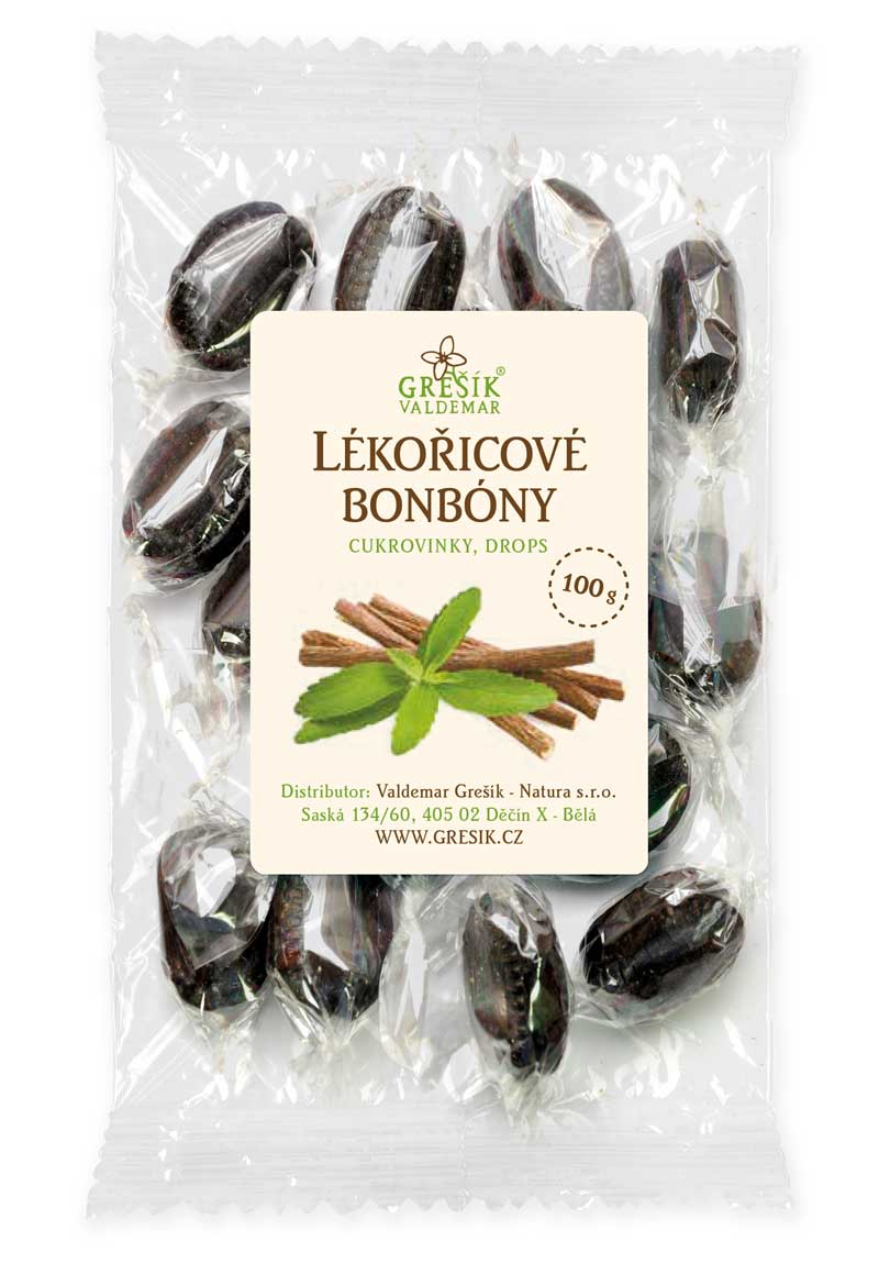 Valdemar Grešík Grešík Lékořicové bonbóny 100 g