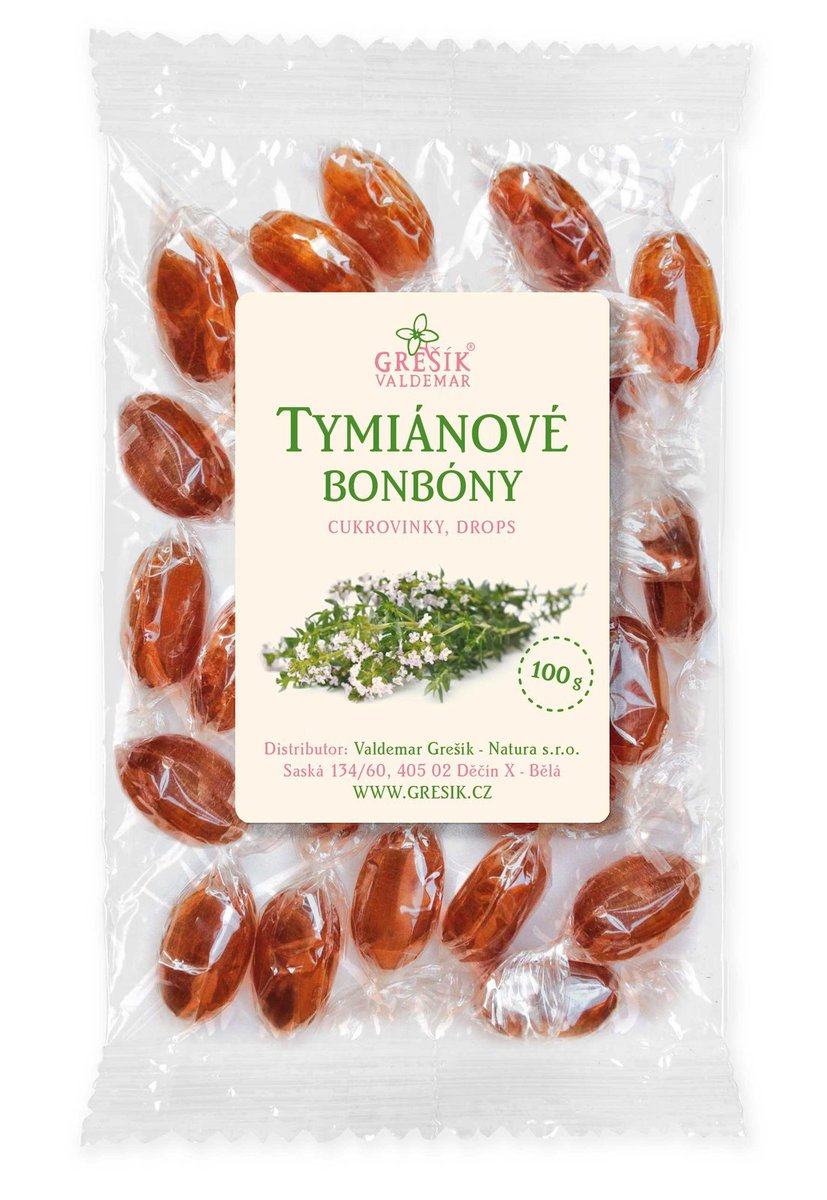 Valdemar Grešík Grešík Tymiánové bonbóny 100 g