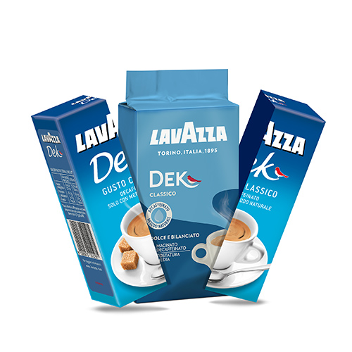 Lavazza DEK Classico, mletá káva 250 g