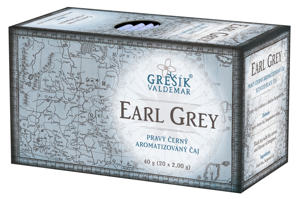 Earl Grey přebal Grešík Černý čaj