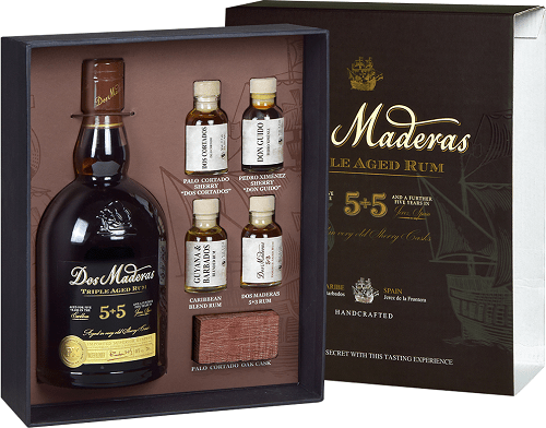 Dos Maderas 5+5 YO 40% 0,7l + 4x 2,2cl degustační set