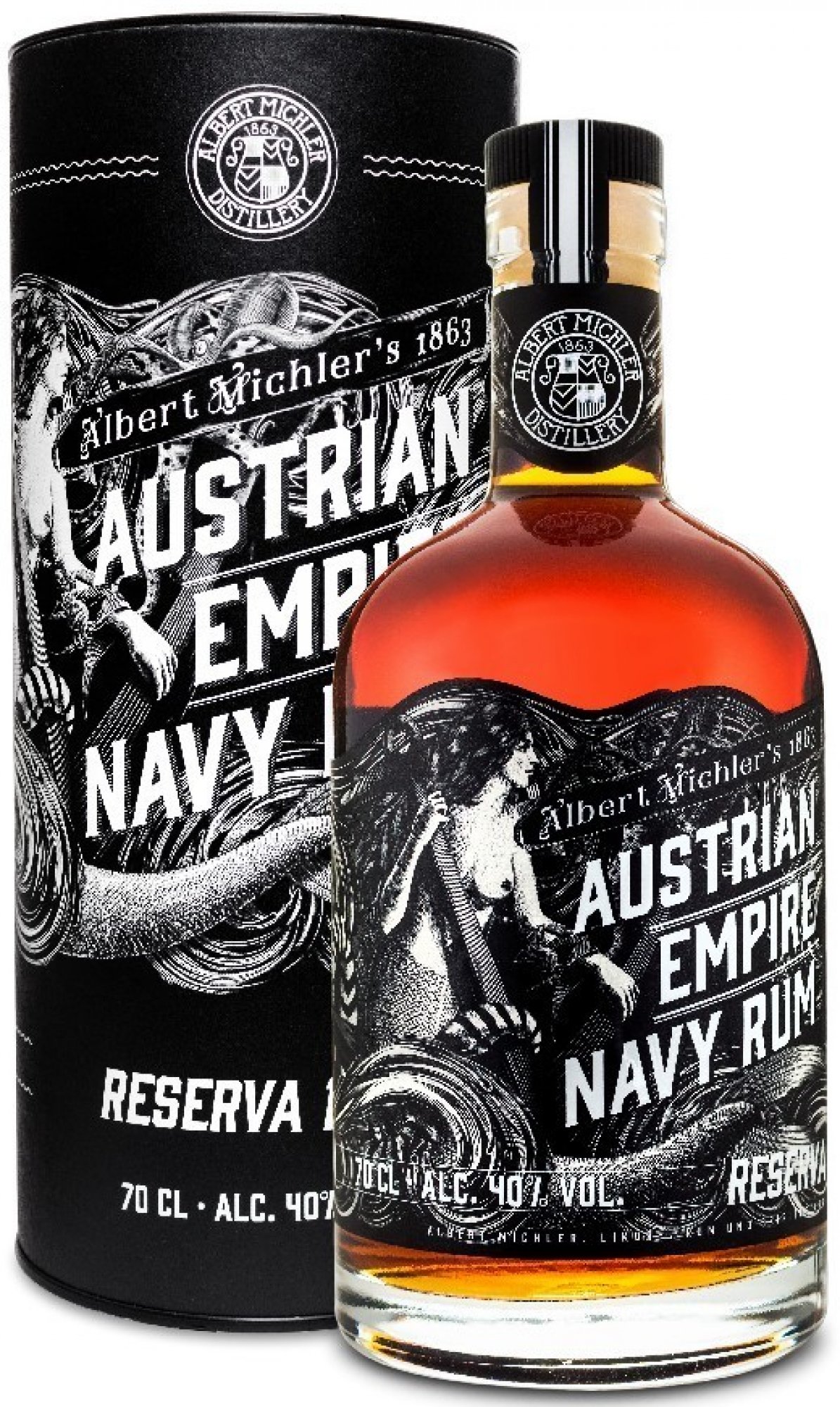 Albert Michler Distillery AUSTRIAN EMPIRE RES.+tuba 0,7l 40%