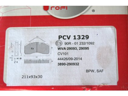 brzdove desky PCV 1329