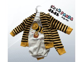 Méhecskés unisex bodys szett