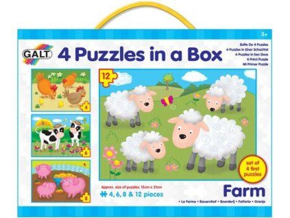 4 Puzzle v krabici - Farma