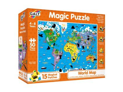 Magické puzzle - Mapa světa