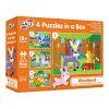 4 Puzzle v krabici - V lese
